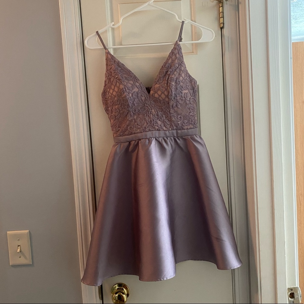 light purple mini dress
